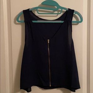 Cropped Zip Up Top